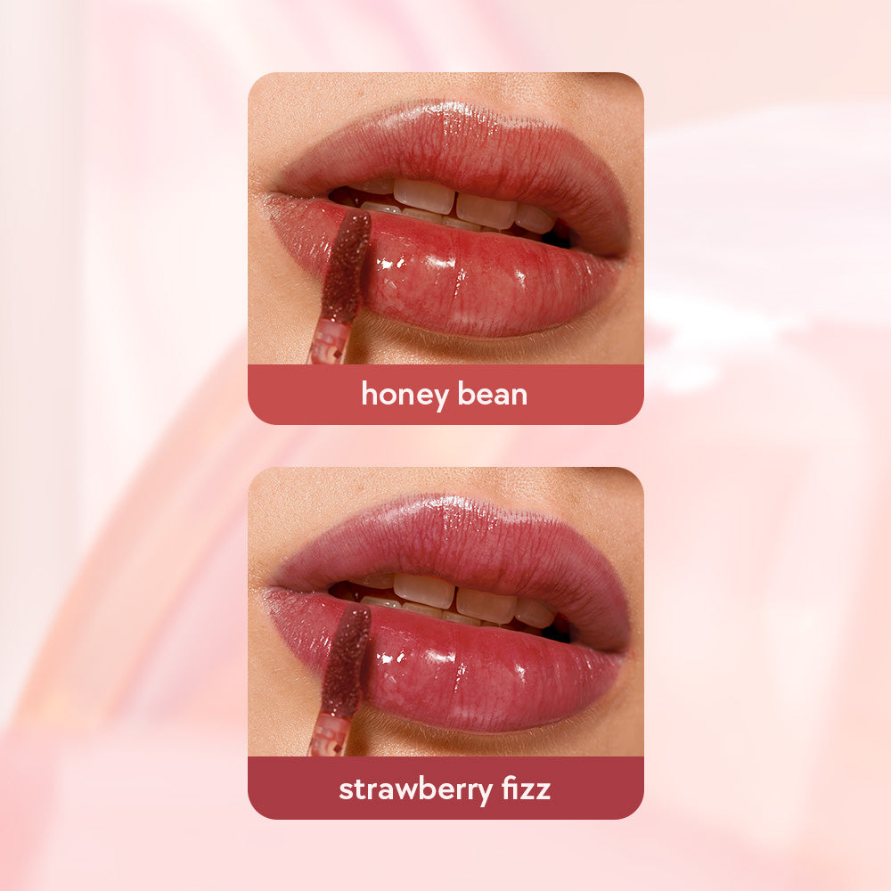 Happy Skin Lip Jelly Duo in Honey Bean and Strawberry Fizz