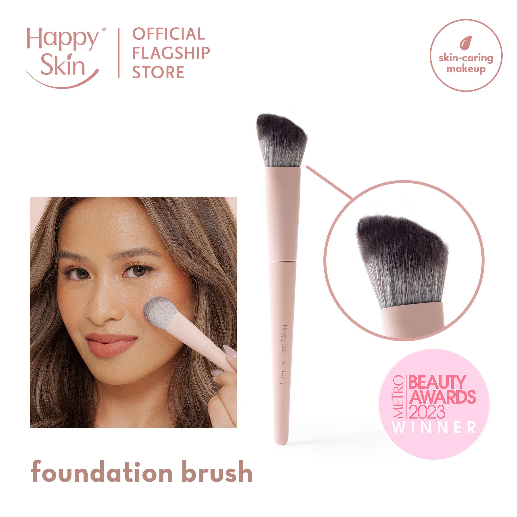 Happy Skin x Marj Foundation Brush