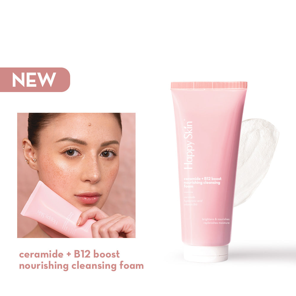 Happy Skin Ceramide + B12 Boost Nourishing Cleansing Foam