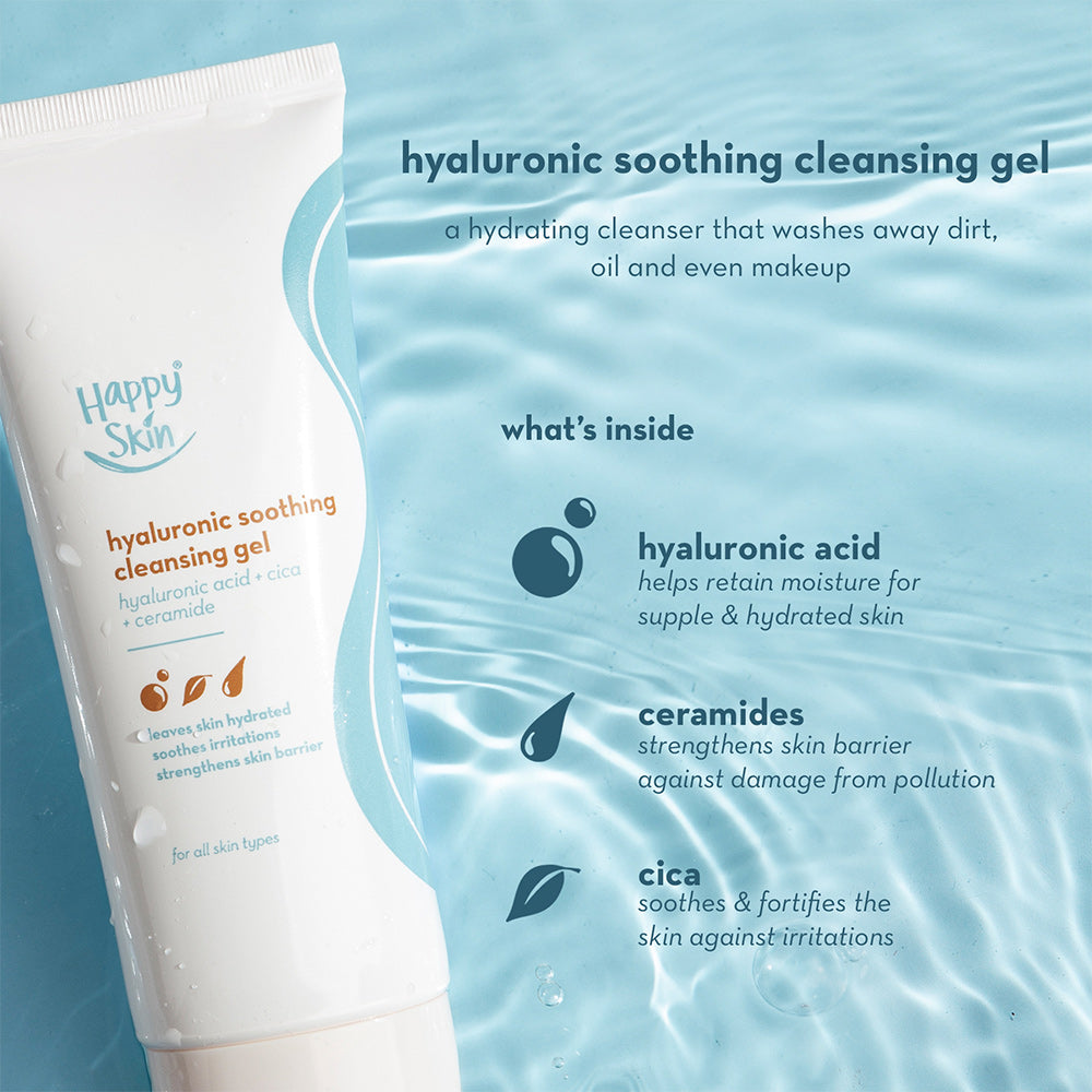 Happy Skin Hyaluronic Hydrate & Glow Duo (Cleansing Gel + Water Cream)