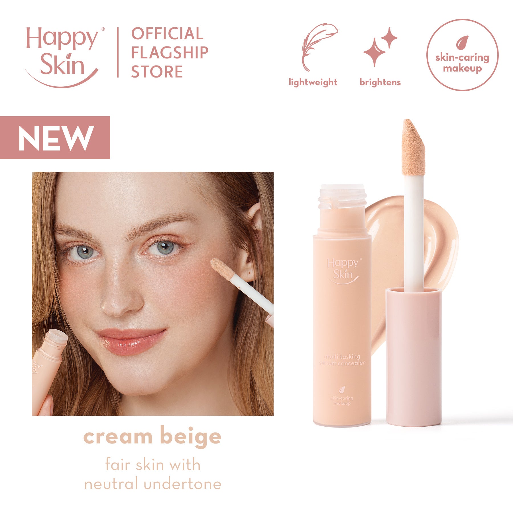 Happy Skin Second Skin Multi-Tasking Serum Concealer