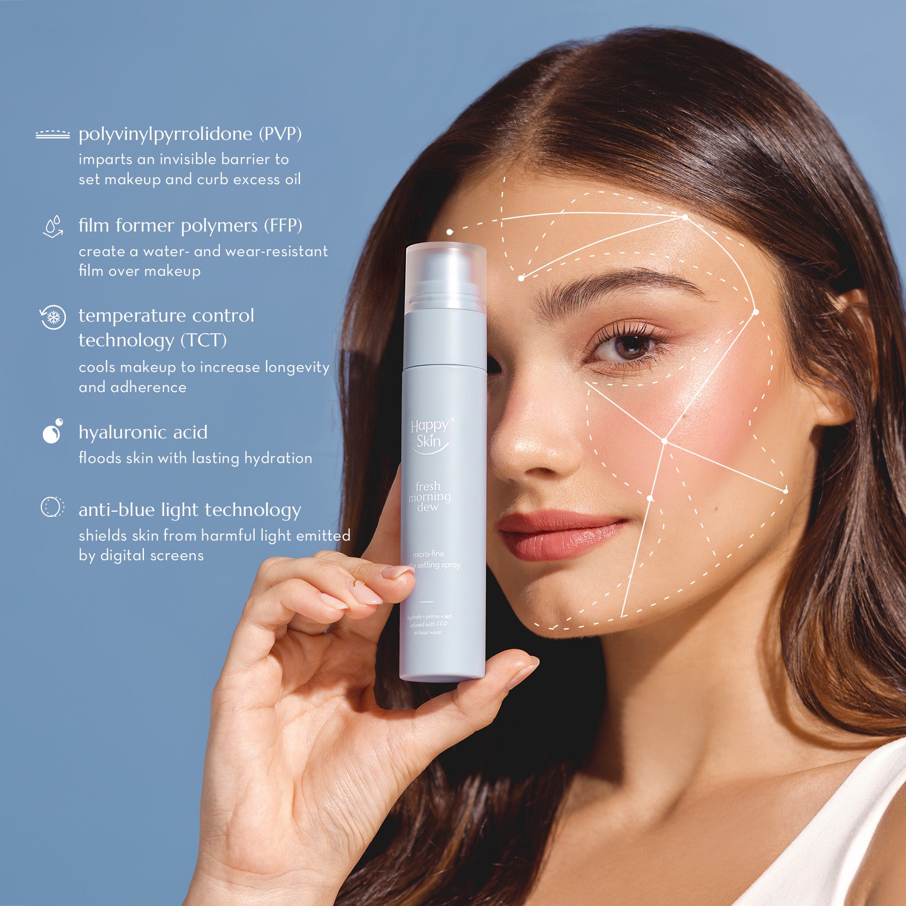 Happy Skin Fresh Morning Dew Micro-fine Matte Setting Spray