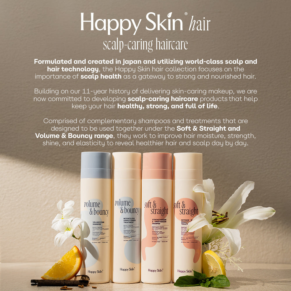 Happy Skin Hair Shampoo + Treatment + Brush Set