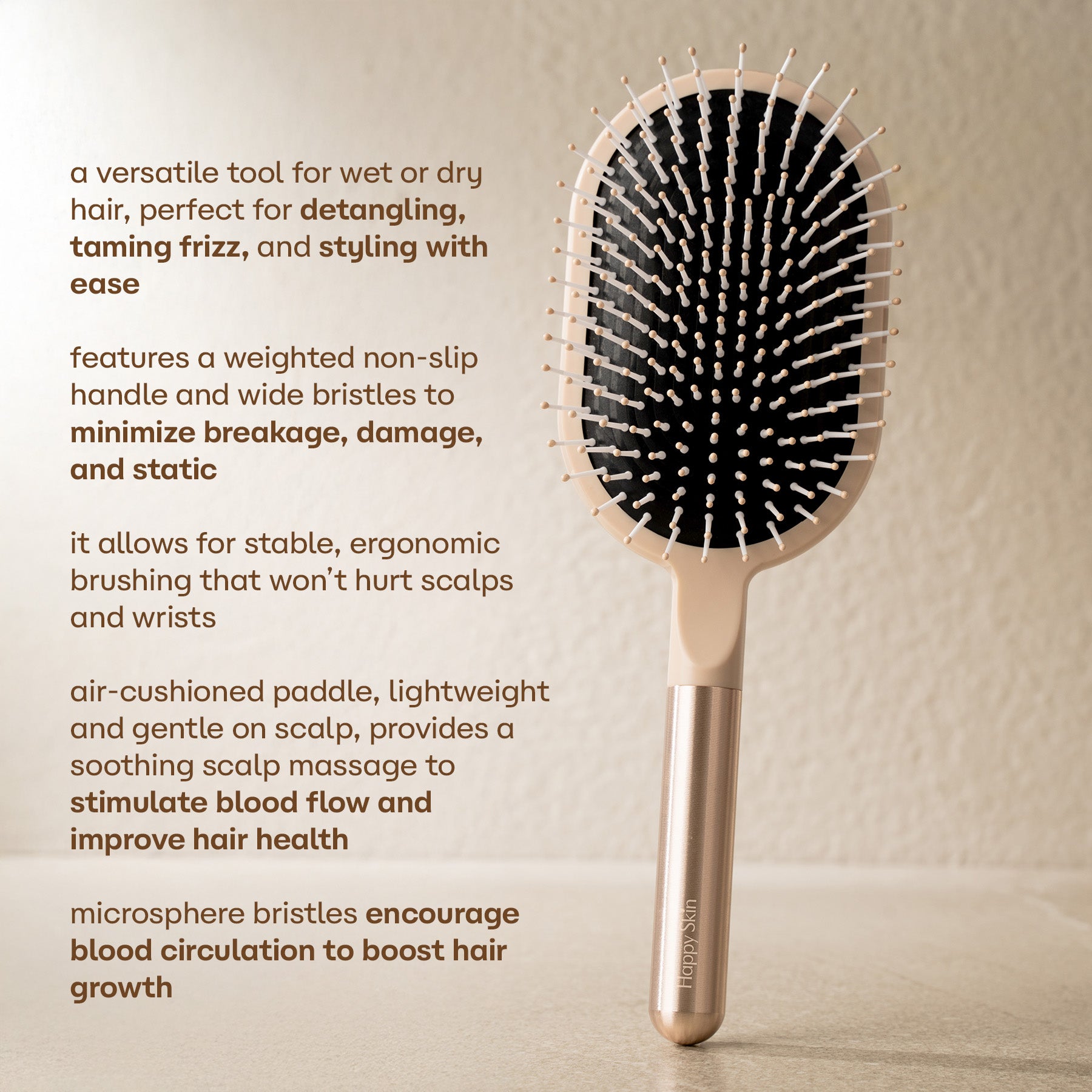 Happy Skin Detangler and Volumizing Brush