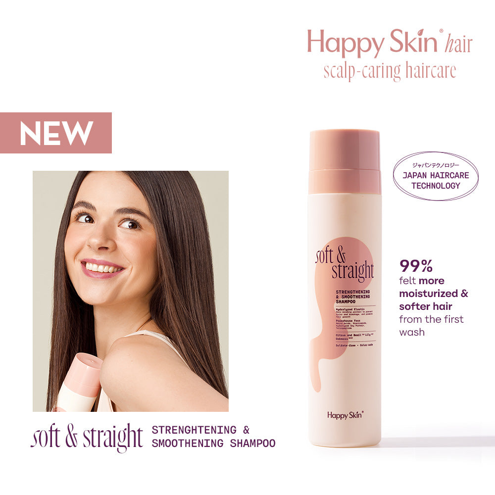 Happy Skin Hair Soft & Straight Strengthening and Smoothening Shampoo