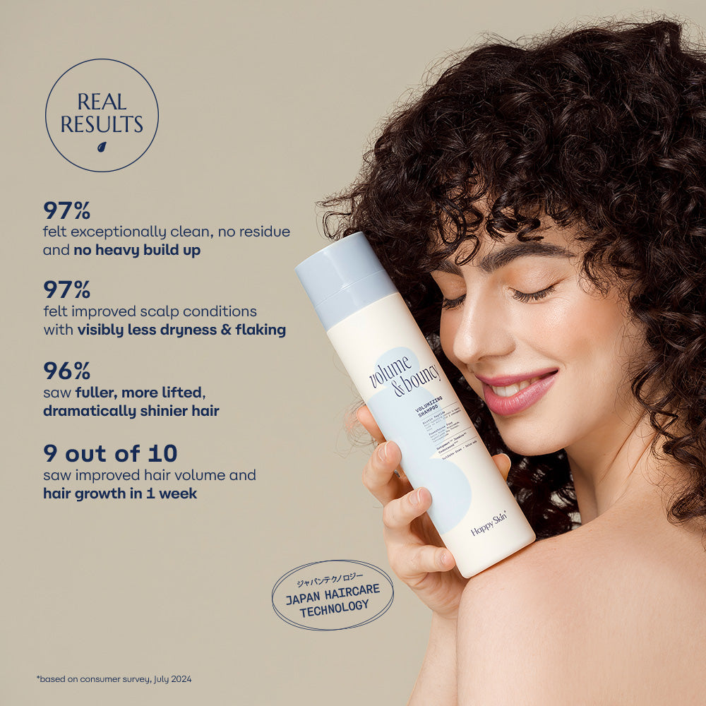 Happy Skin Hair Volume & Bouncy Volumizing Shampoo