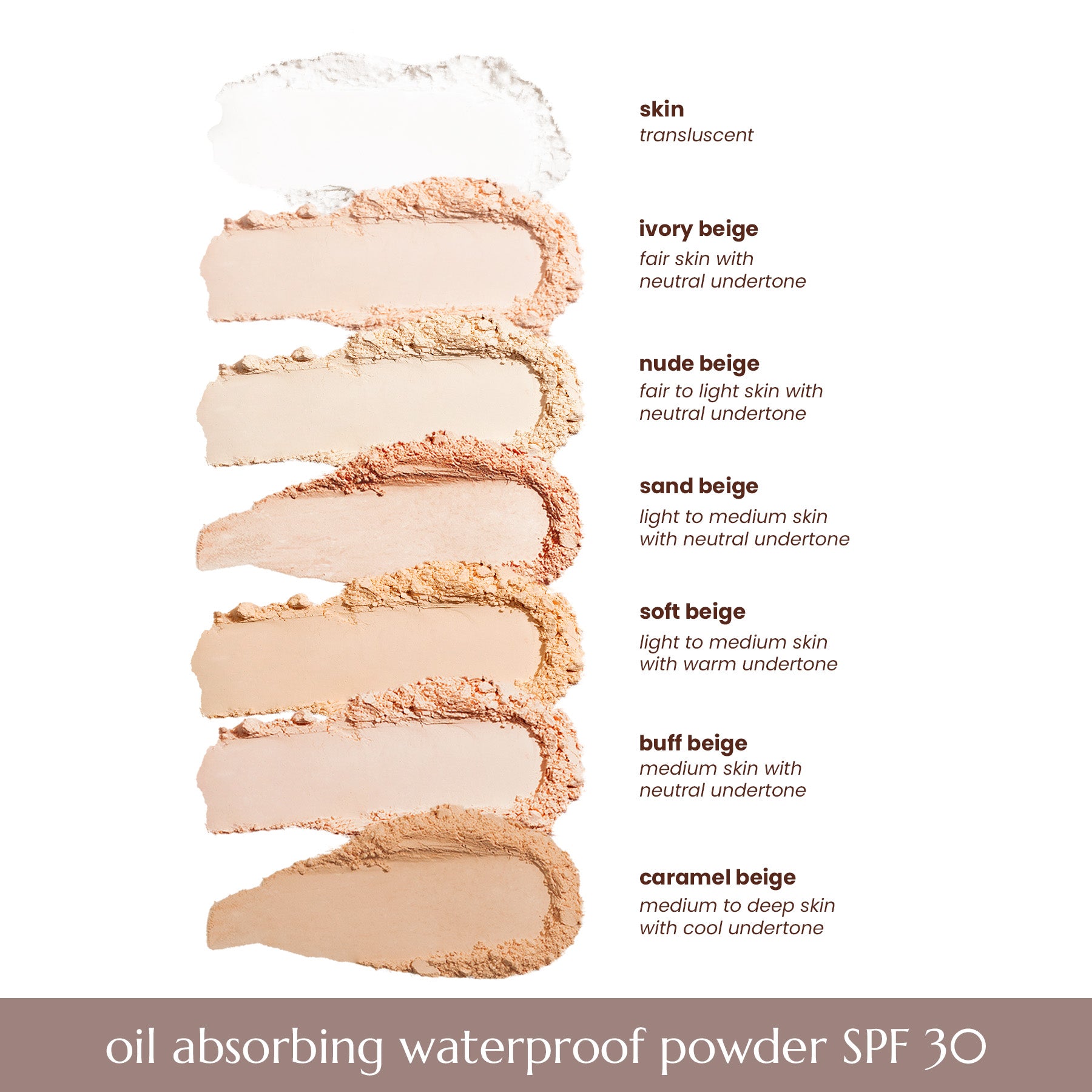 Happy Skin Oil Absorbing Waterproof Powder SPF 30