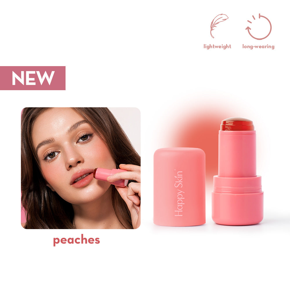 Happy Skin Peaches and Grape Blush Set (Jelly Blush Peaches + Grape + Mini Mallow Totebag)