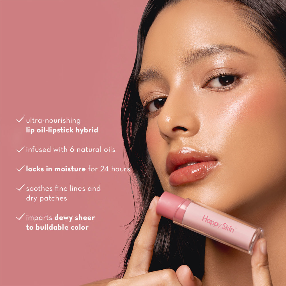 Happy Skin Stick Foundation + Bestsellers Oversized Mallow Pouch Set