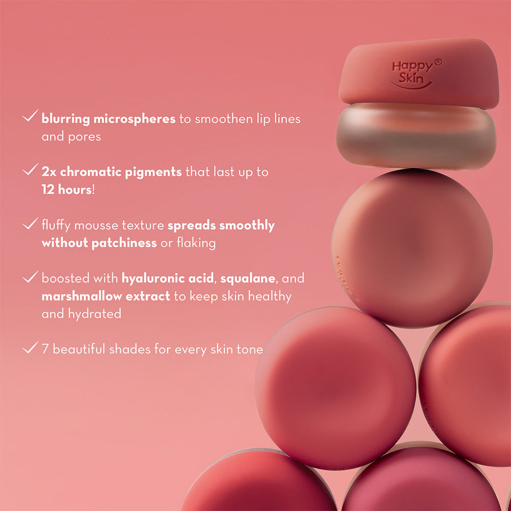Happy Skin Stick Foundation + Bestsellers Oversized Mallow Pouch Set