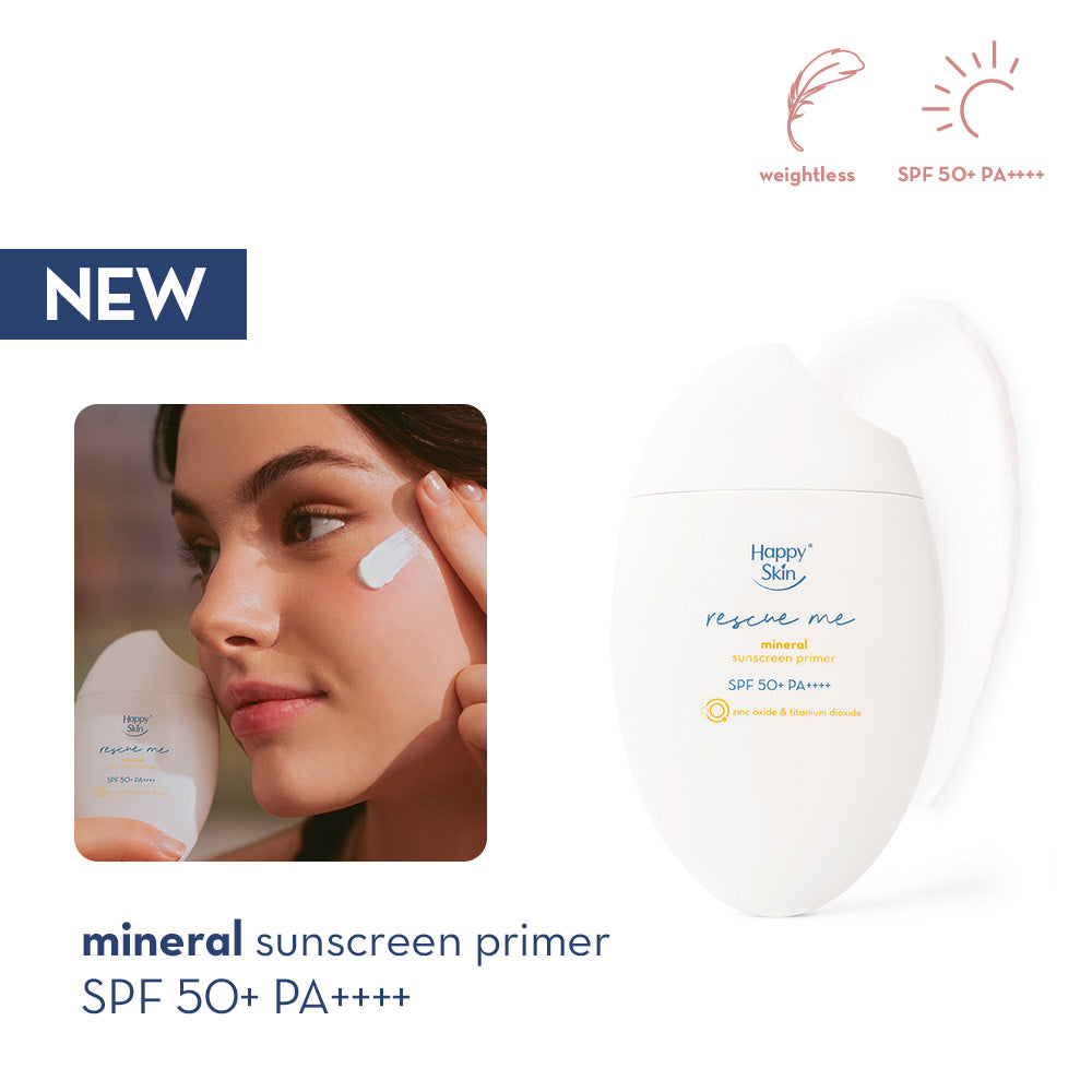 Happy Skin Rescue Me Mineral Sunscreen Primer SPF 50+ PA++++