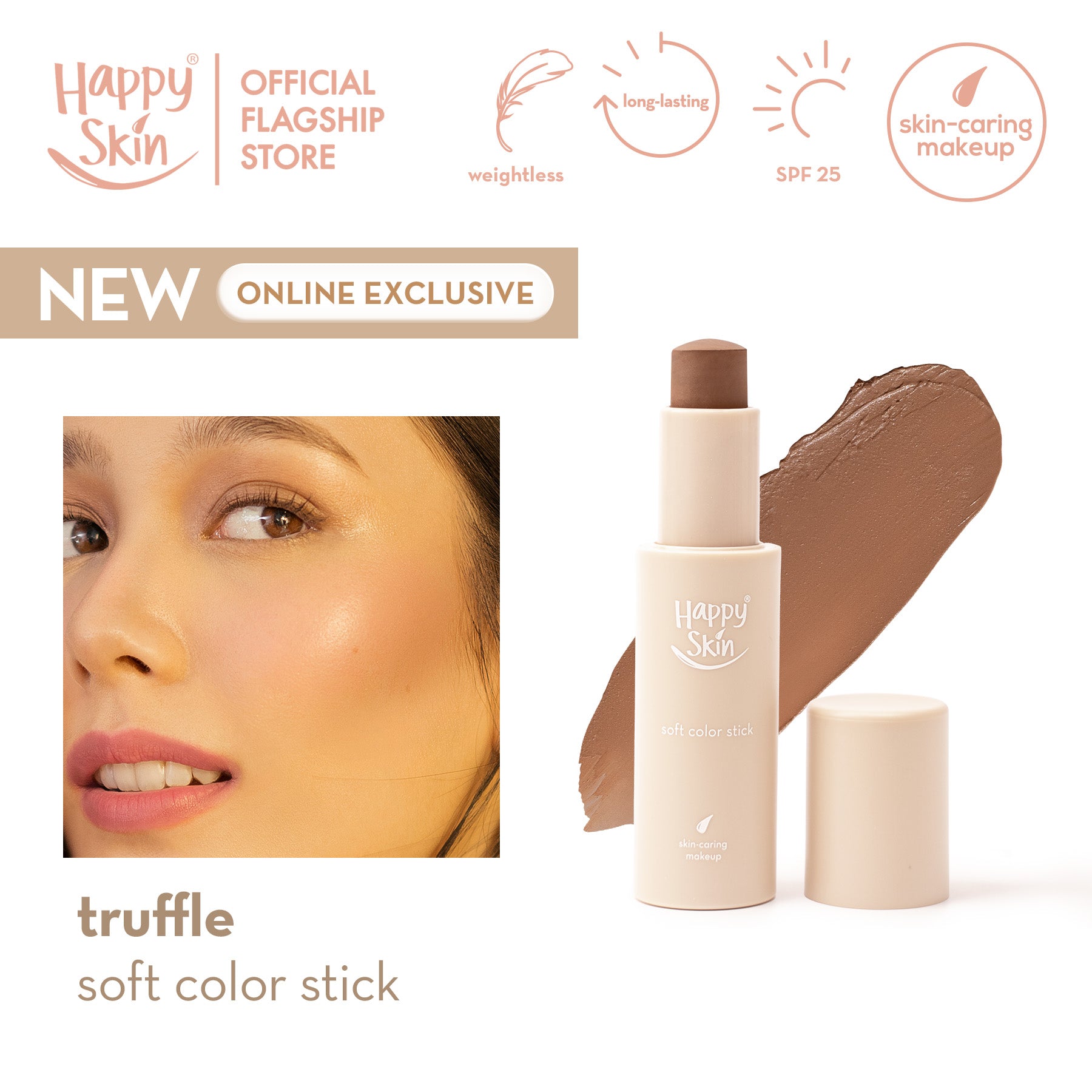 Happy Skin Off Duty Soft Color Stick in Truffle