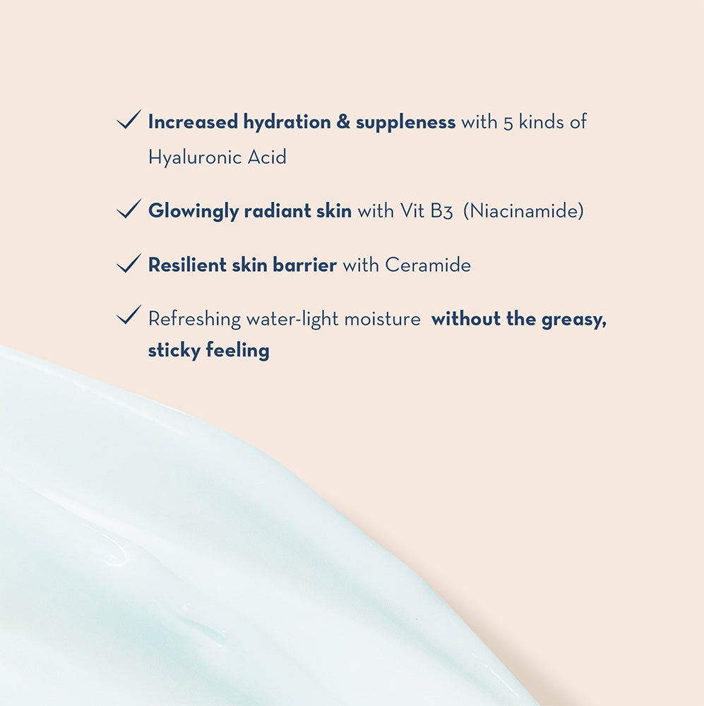 Happy Skin Hyaluronic Beginner's Set (Cleansing Gel + Hyaluronic Oil Drops Serum + Water Cream)