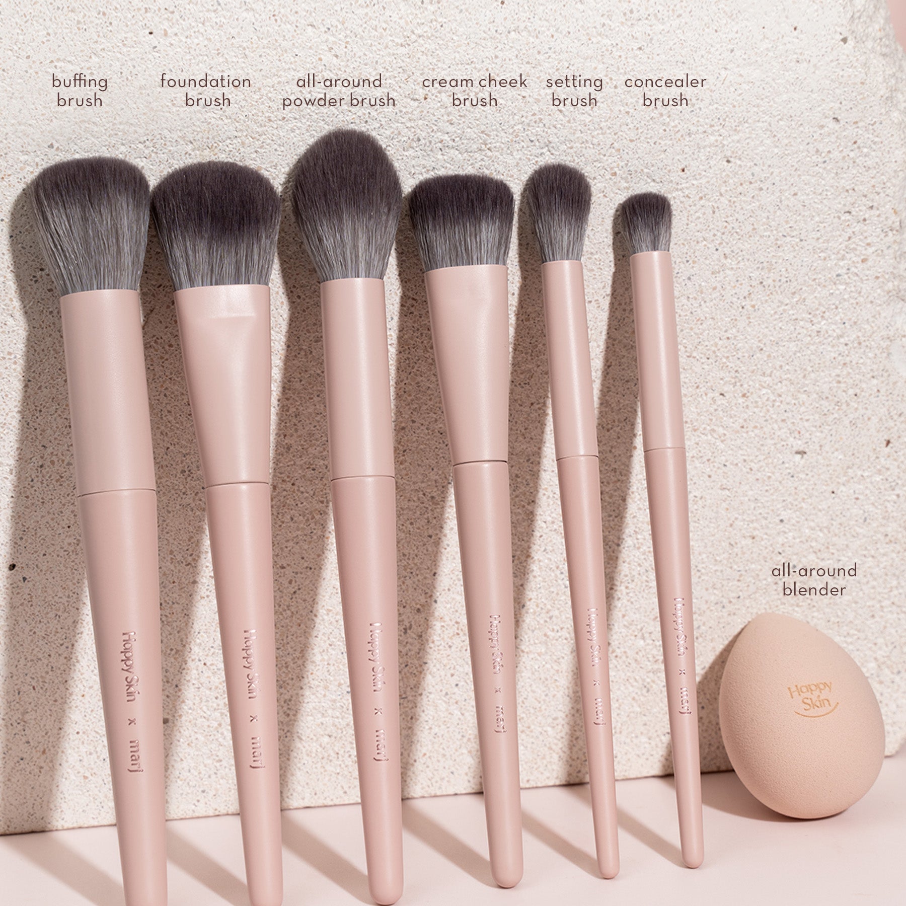 Happy Skin x Marj Full Face and Eyes Brush Set (13-piece Collection)