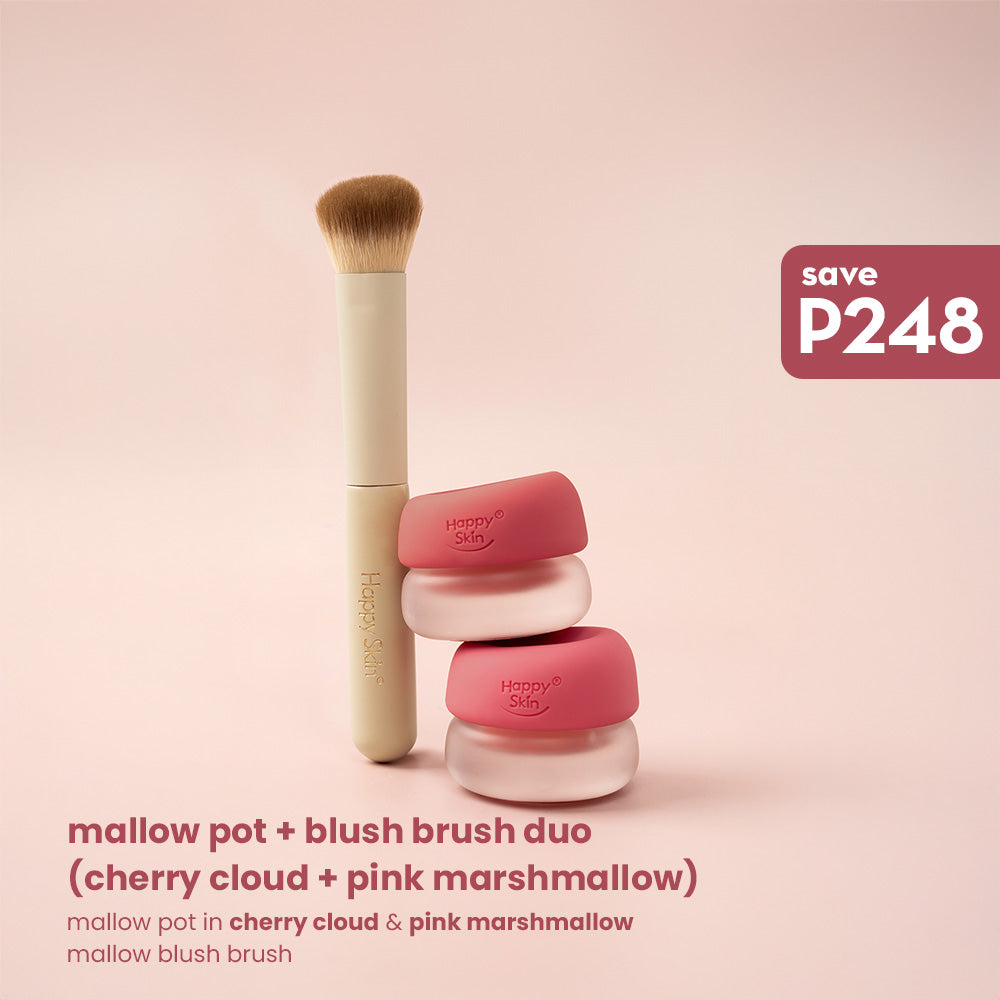 Happy Skin Mallow Pot + Blush Brush Duo