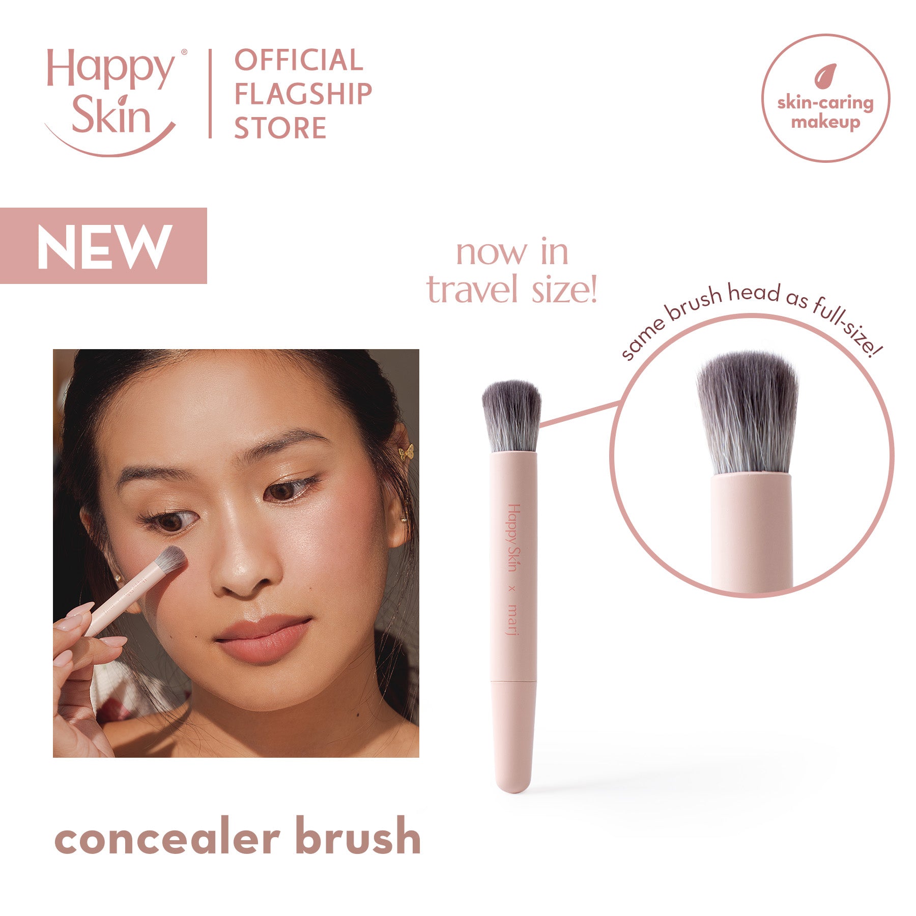 Happy Skin x Marj Mini Concealer Brush