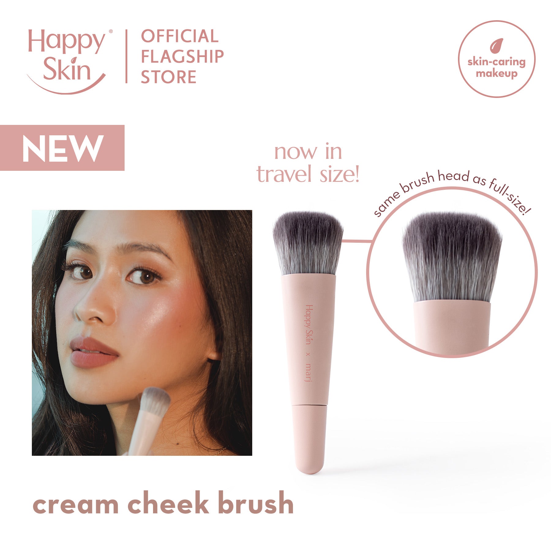 Happy Skin x Marj Mini Cream Cheek Brush