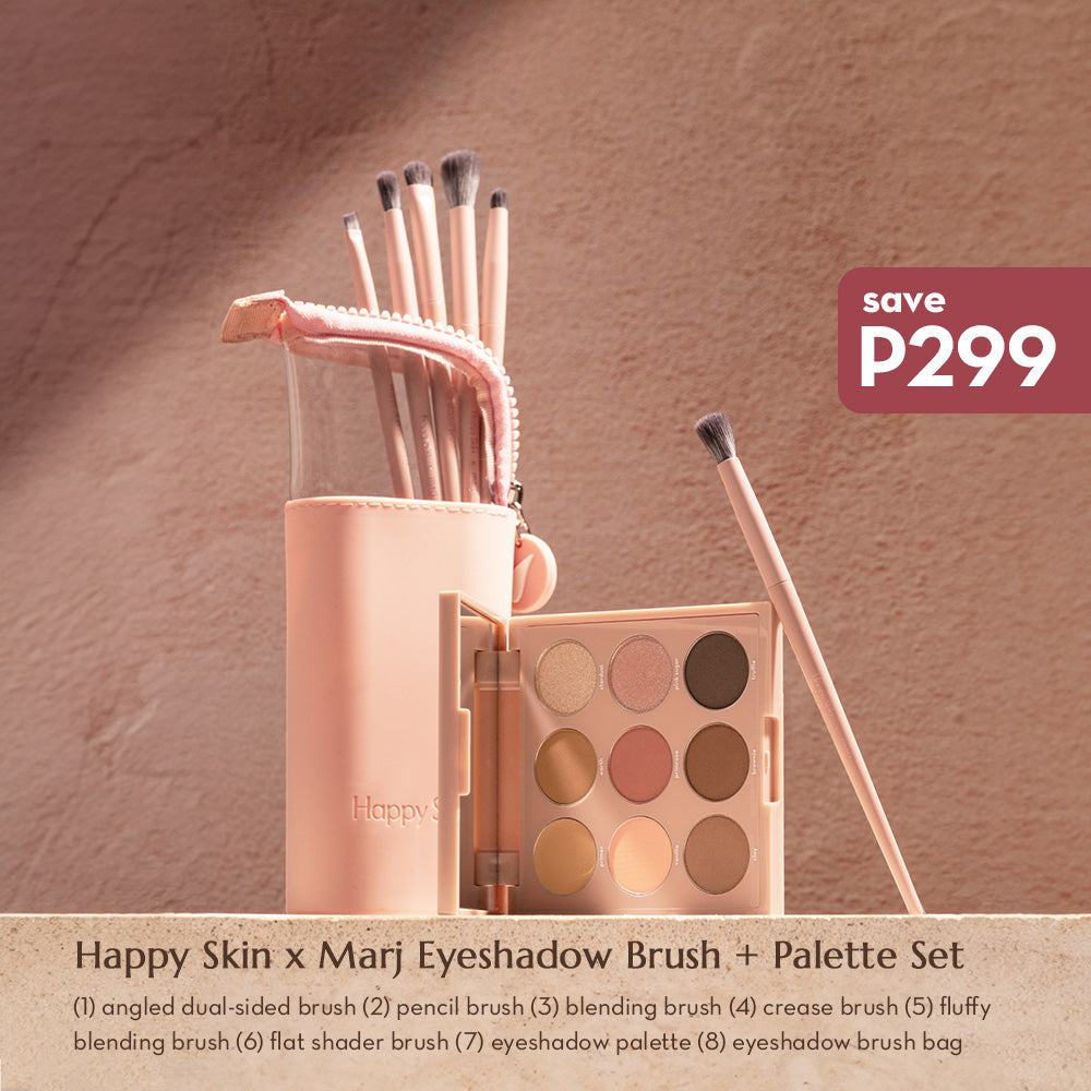 Happy Skin x Marj Eyeshadow Brush + Eyeshadow Palette Set