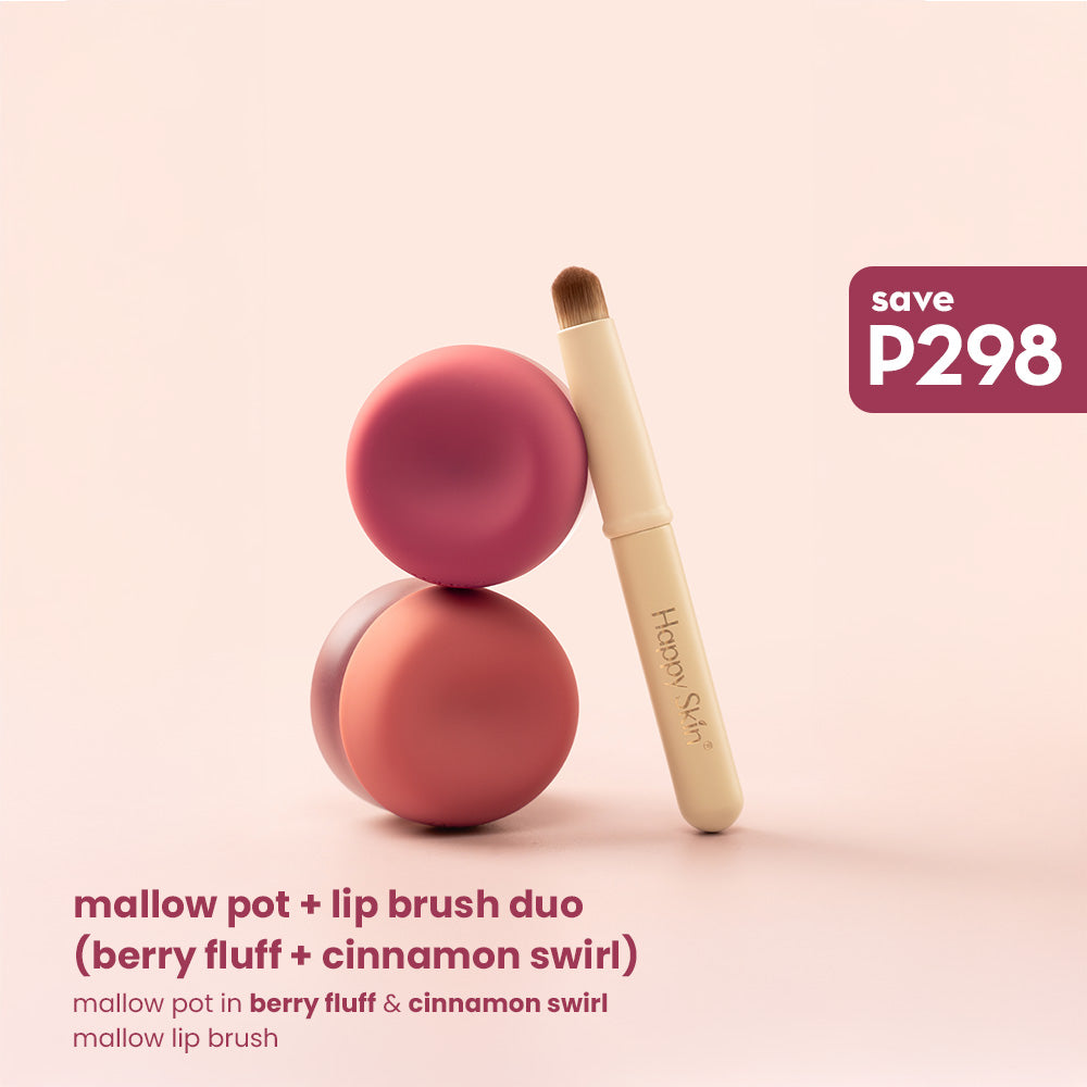 Happy Skin Mallow Pot + Lip Brush Duo