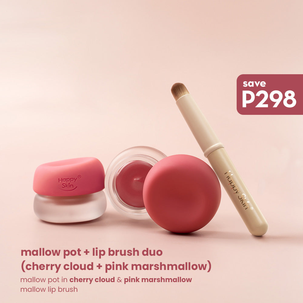 Happy Skin Mallow Pot + Lip Brush Duo