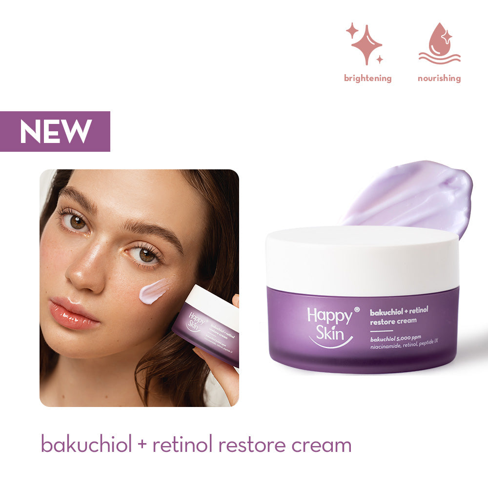 Happy Skin Bakuchiol + Retinol: Restore Cream & Sculptor Set