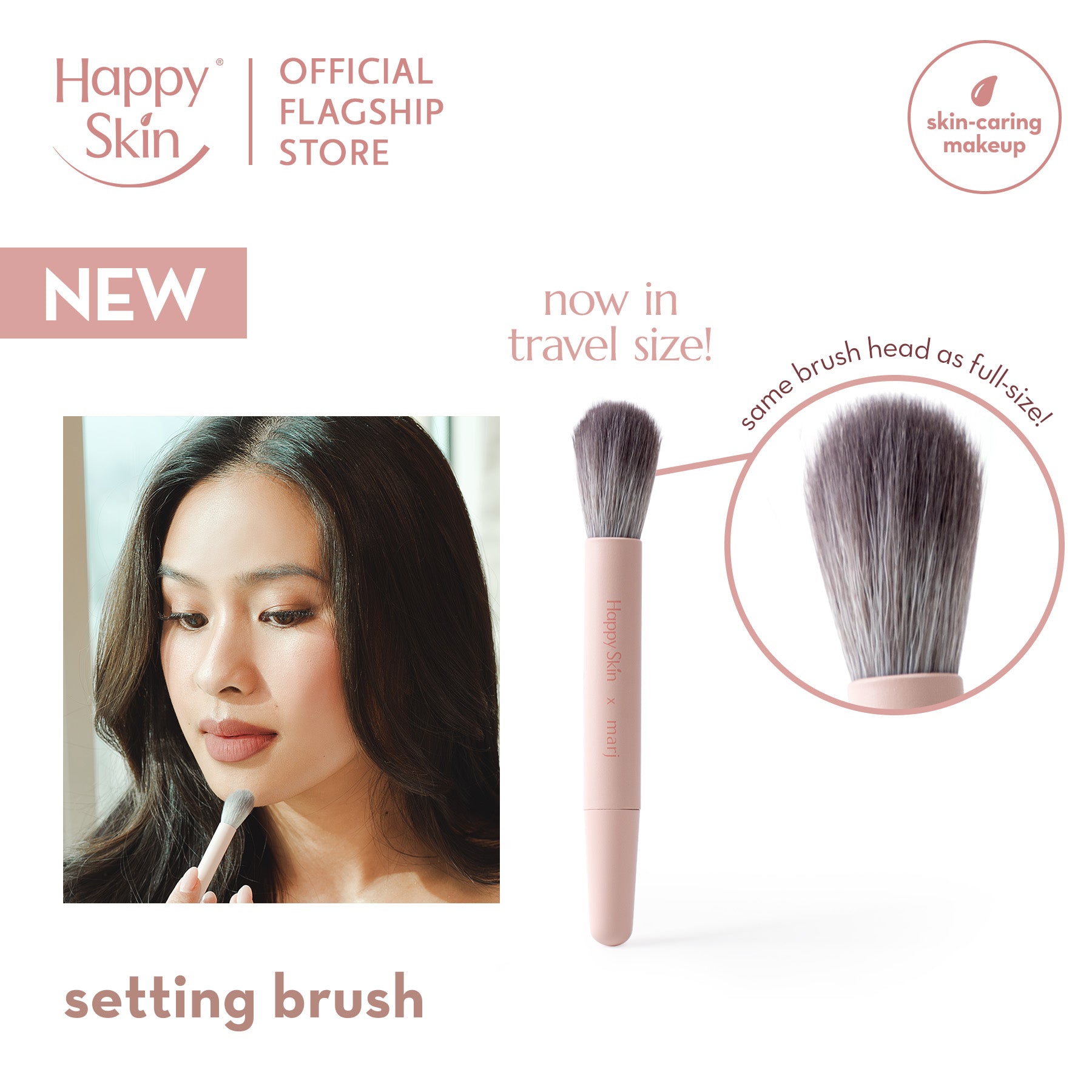 Happy Skin x Marj Mini Setting Brush