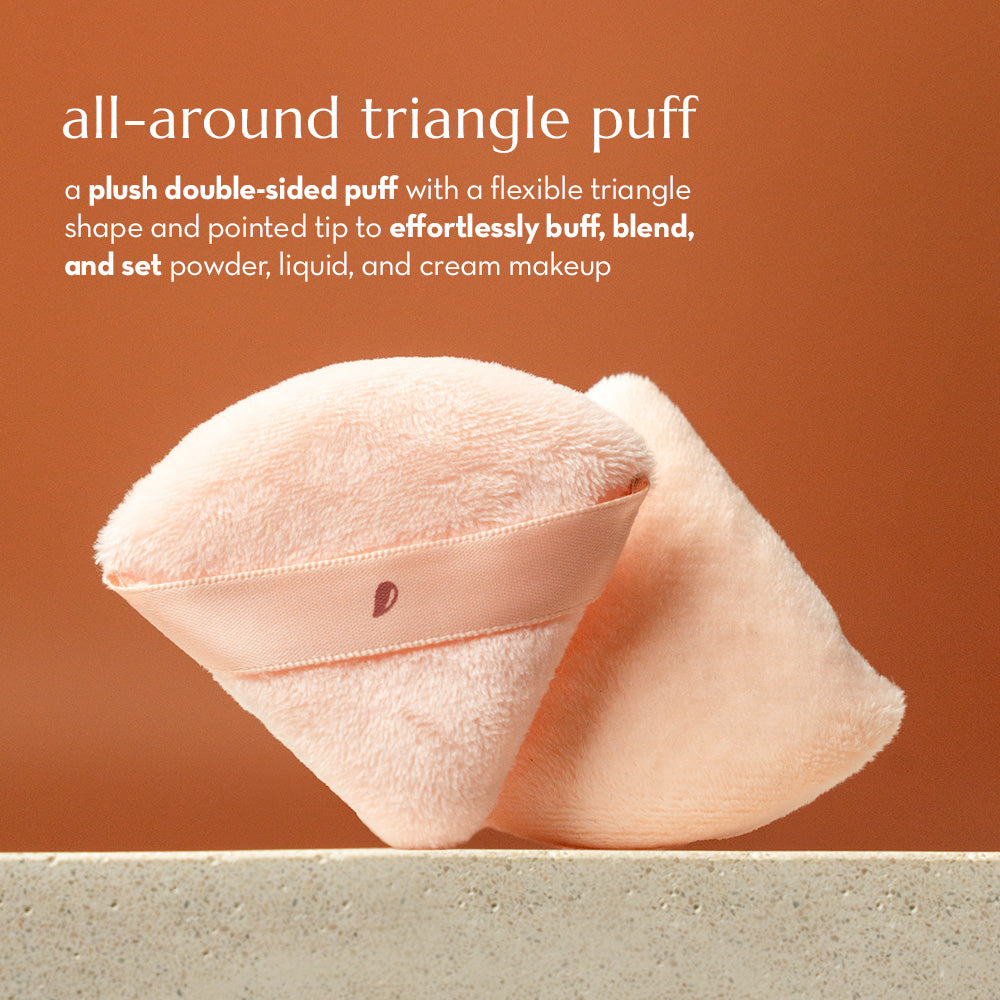 Puff Puff Borla Triangular Beauty Creations Original 2 Pzs